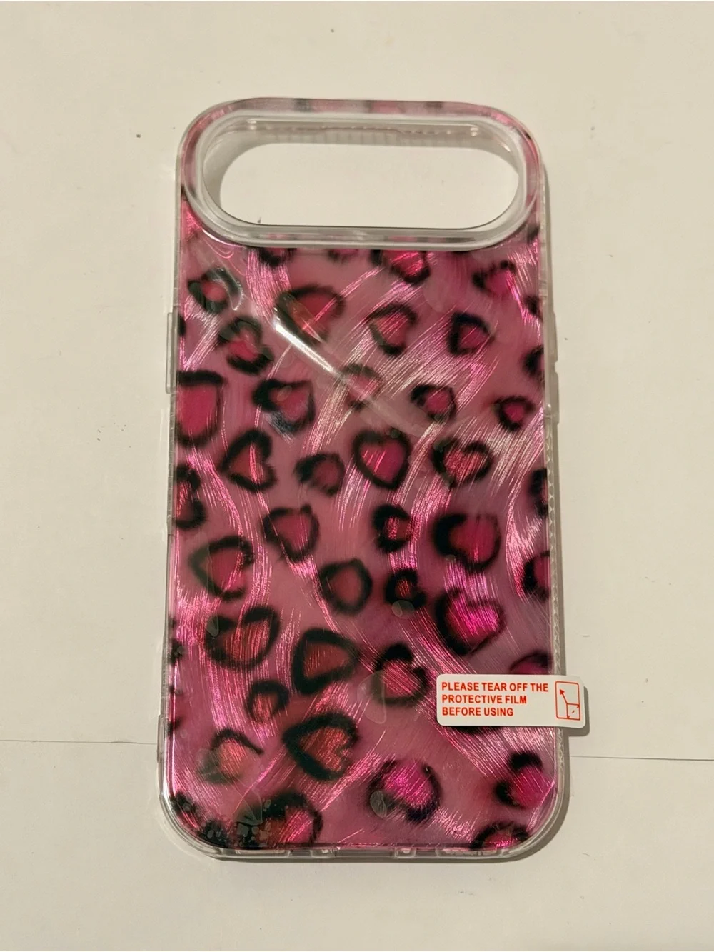Pink Leopard Pattern IPhone 17 Air Case - Compatible Cell Phone Accessory